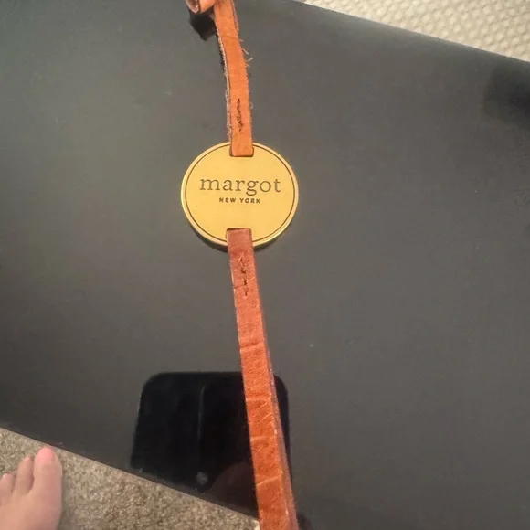 Margot Gold Charm with Brown Leather Strap - Picture 8 of 9